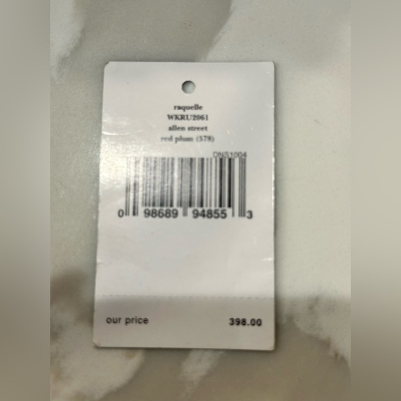 EUC Kate Spade $398 Cruiser Allen St Raquelle Leather Tote Bag Plum Red - Picture 14 of 14